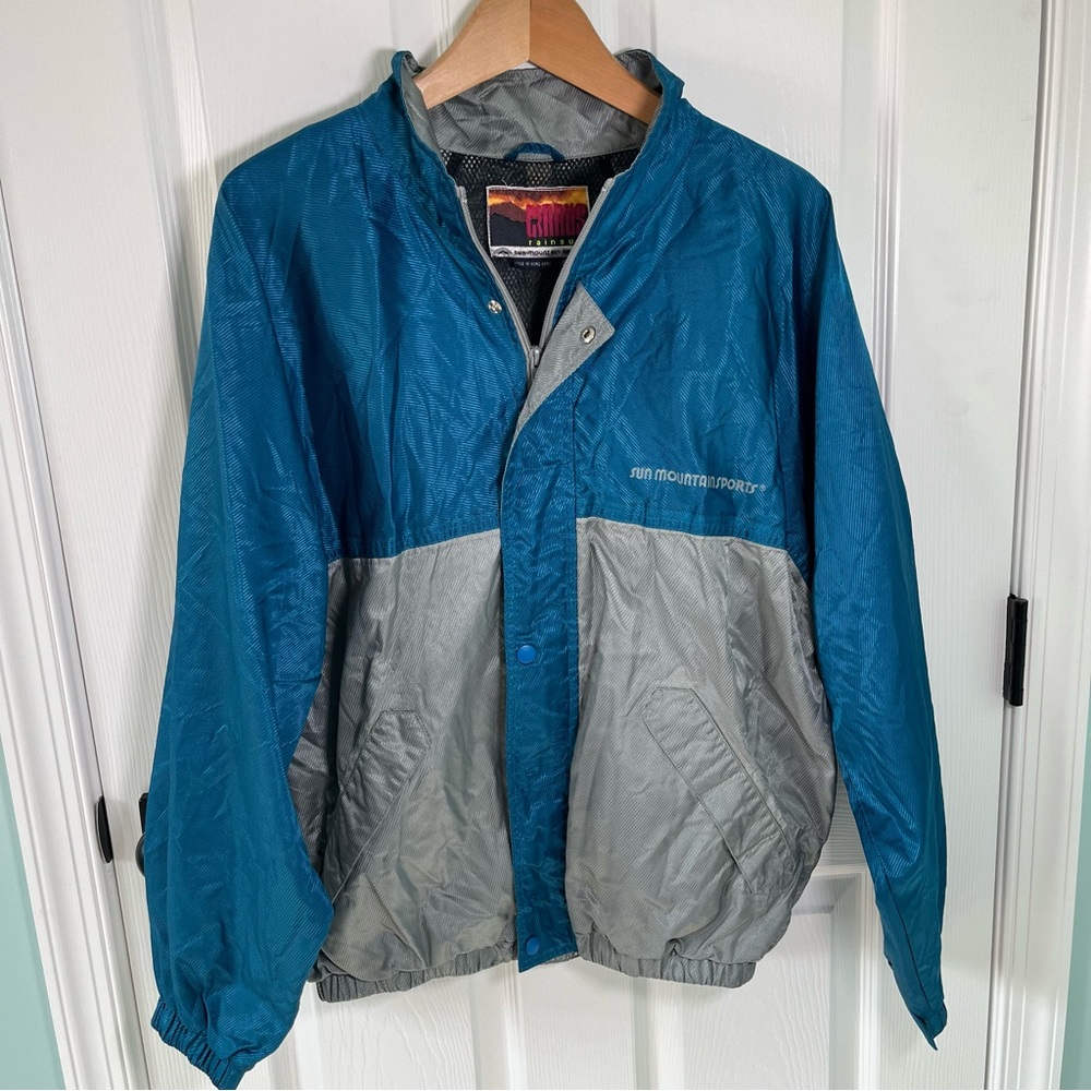 Cirrus Rain Suit Sun Mountain Sports Vintage Windbreaker Oversized Small 90s
